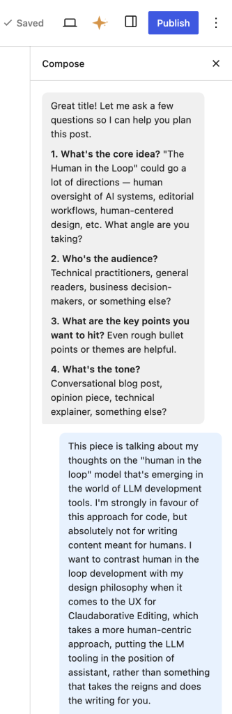 Gary: The Human in the Loop